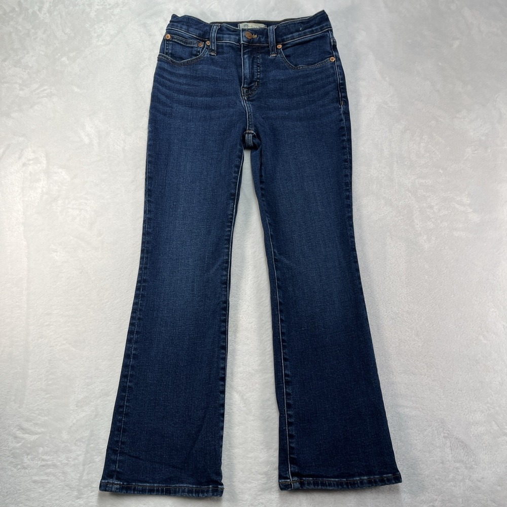 Madewell Mid-Rise Kick Out Jeans Womens Petite 25 Denim Casual - Picture 2 of 13